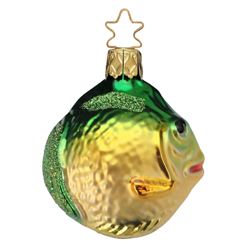 GERMAN BLOWN GLASS GOLDFISH CHRISTMAS ORNAMENT